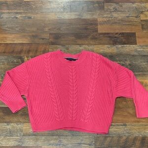 Tommy Hilfiger‎ Women's Pink Cable Knit Sweater